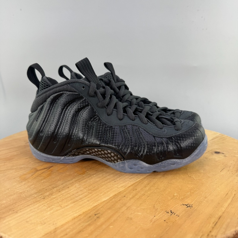 Mens 6 / Womens 7.5 - Nike Air Foamposite One Shoes Black Carbon Fiber NEW